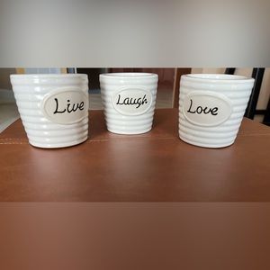 “Live Laugh Love” Votive Candle Holders